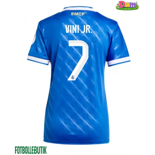 Real Madrid Vinicius Junior #7 Tredje Tröja Kvinnor 2025-26 Kortärmad Real Madrid Vinicius Junior #7 Tredje Tröja Kvinnor 2025-26 Kortärmad